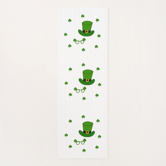 Minimalistisch Cute Happy St Patrick's Day Yogamat (Achterkant)