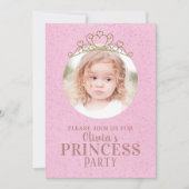 Minimalistisch Cute Princess Tiara Birthday Whimsi Kaart (Voorkant)