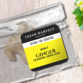 Minimalistisch cyaan kruid vierkante sticker