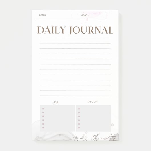 Minimalistisch dagboek Post-it-notities Post-it® Notes (Voorkant)