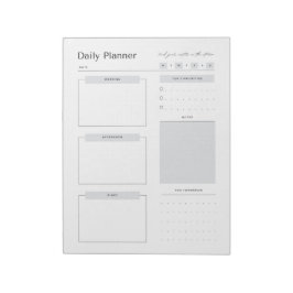 Minimalistisch Dagelijks Planner Notitieblok