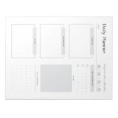 Minimalistisch Dagelijks Planner Notitieblok (Voorkant)