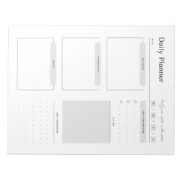Minimalistisch Dagelijks Planner Notitieblok