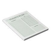 Minimalistisch dagplanner notitieblok | Uurlijkse  (Schuin)
