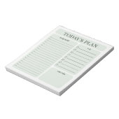 Minimalistisch dagplanner notitieblok | Uurlijkse  (Linkerzijde)