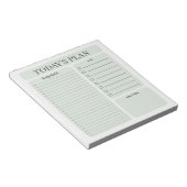 Minimalistisch dagplanner notitieblok | Uurlijkse  (Schuin)