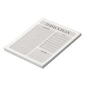 Minimalistisch dagplanner notitieblok | Uurlijkse (Linkerzijde)
