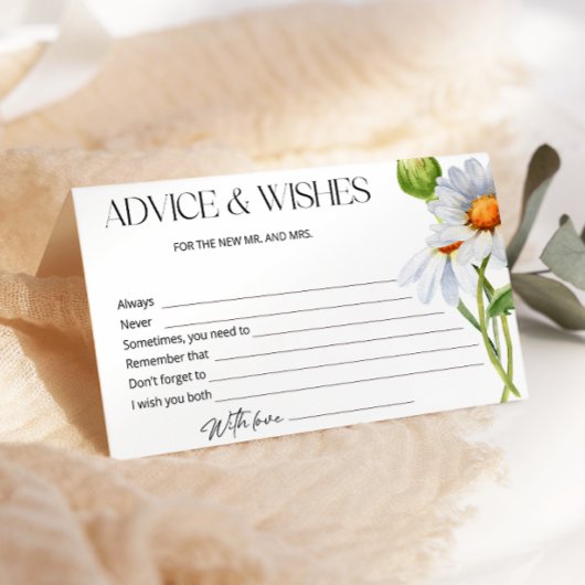 Minimalistisch Daisy Advies en Wensen Vrijgezellen Briefpapier