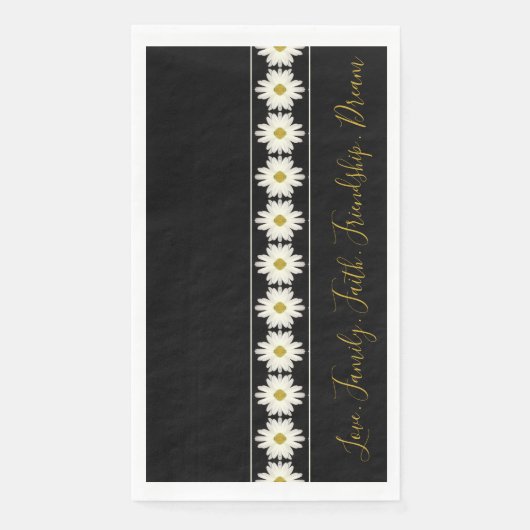 Minimalistisch Daisy-ontwerp Servet (Voorkant)