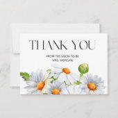 Minimalistisch Daisy Vrijgezellenfeest dank u Kaart (Voorkant)