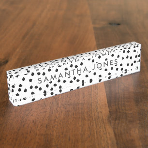 Minimalistisch Dalmatisch Eenvoudig Modern Schatti Naambordje
