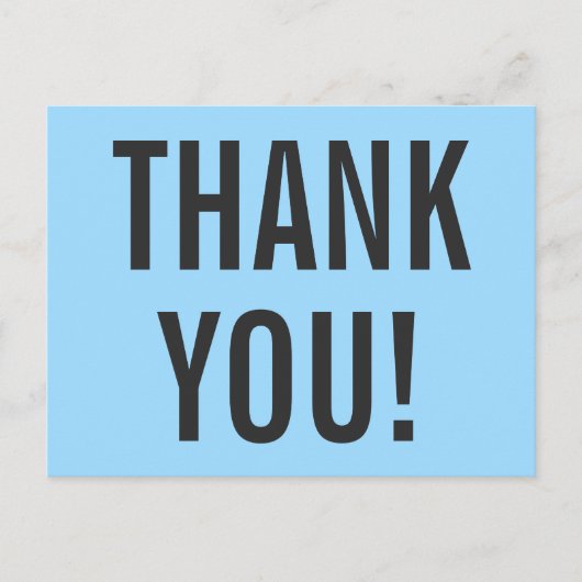 Minimalistisch "DANK U!" Briefkaart (Voorkant)