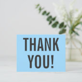 Minimalistisch "DANK U!" Briefkaart (Staand voorkant)