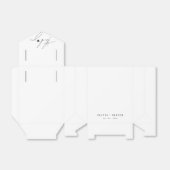 Minimalistisch dank u bruiloft bedankdoosjes (Uitgevouwen)