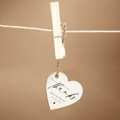 Minimalistisch dank u bruiloft gunsten Labels