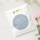 Minimalistisch dank u bruiloft gunsttas bedankzakje (Gezegeld)