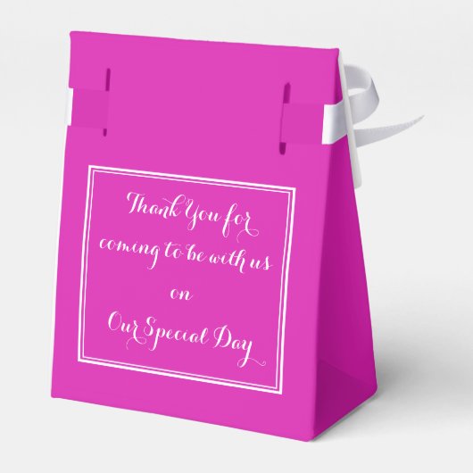 Minimalistisch dank u geschenk script chic modern bedankdoosjes (Achterkant)