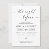Minimalistisch de avond voor de uitnodiging (Voorkant)