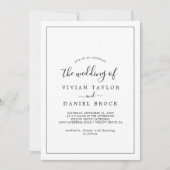 Minimalistisch de bruiloft van kaart (Voorkant)