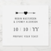 minimalistisch | De datum opslaan | Bierlabel | Wi Bier Etiket (Enkel label)