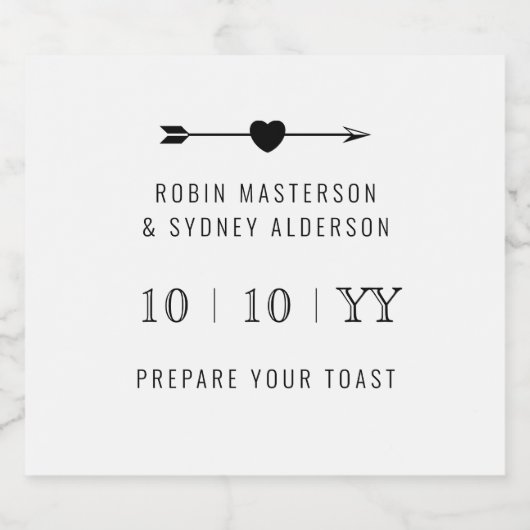 minimalistisch | De datum opslaan | Bierlabel | Wi Bier Etiket (Enkel label)