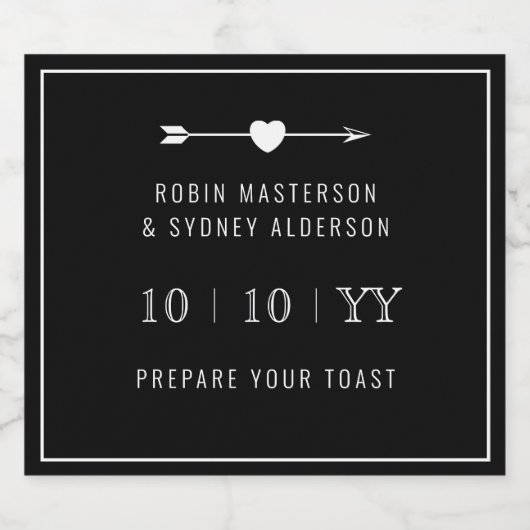 minimalistisch | De datum opslaan | Bierlabel | Zw Bier Etiket (Enkel label)