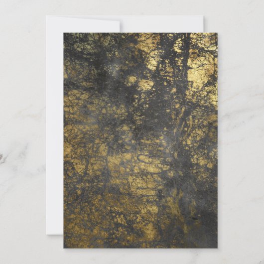 minimalistisch |De datumtypografie opslaan | Faux  Save The Date (Achterkant)