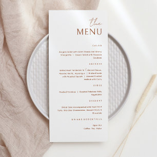 Minimalistisch De Menu Kaart