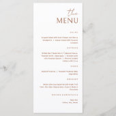Minimalistisch De Menu Kaart (Voorkant)