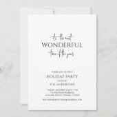 Minimalistisch De mooiste tijd vakantie feest Kaart (Voorkant)