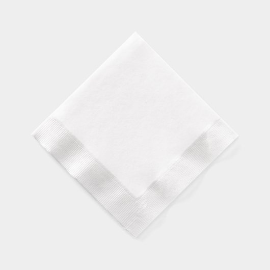 Minimalistisch de nacht voor de bruiloft folie servetten (Rechts)