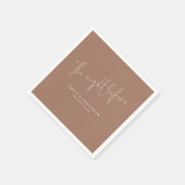 Minimalistisch de nacht voor script zacht bruin servet (Hoek)