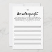 Minimalistisch De Wedding Night Vrijgezellenfeest  Kaart (Voorkant)