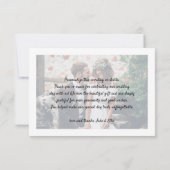 Minimalistisch deco Typografie Eenvoudig 2 fotohuw Bedankkaart (Achterkant)