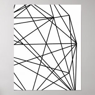 Minimalistisch decor Geometric Abstract #1 Poster