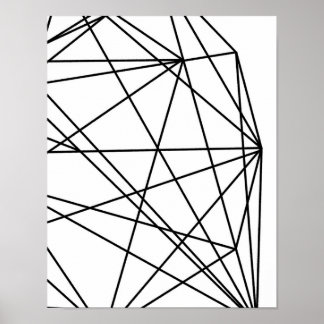 Minimalistisch decor Geometric Abstract #1 Poster