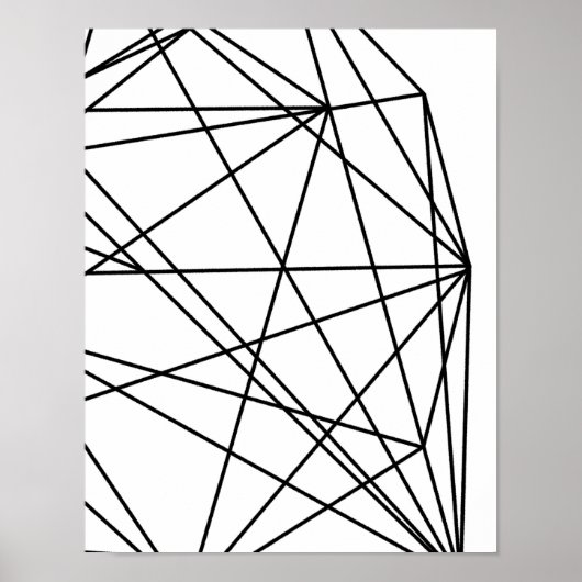 Minimalistisch decor Geometric Abstract #1 Poster (Voorkant)