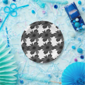 Minimalistisch decoratief Abstract flessenpatroon Papieren Bordje (Feest)