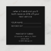 Minimalistisch delen van de liefde | Loyalty-Kaart Vierkante Visitekaartje (Achterkant)