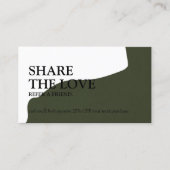 Minimalistisch delen van de referentiekaart voor l aanbevelingskaartje (Voorkant)