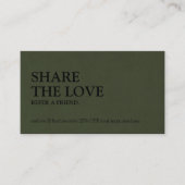 Minimalistisch delen van de referentiekaart voor l aanbevelingskaartje (Voorkant)