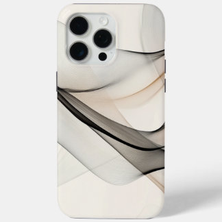 Minimalistisch | Delicate Blad- en Takken schets iPhone 15 Pro Max Hoesje