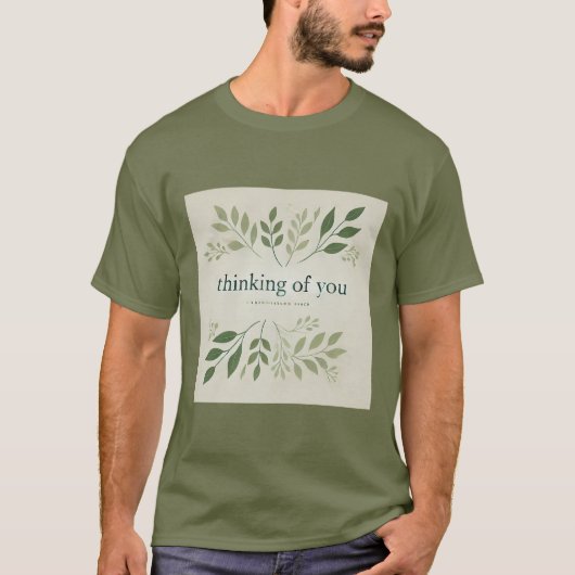 Minimalistisch denken aan je T-shirt voor mannen (Voorkant)