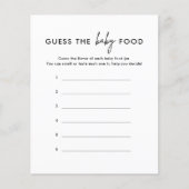 Minimalistisch denken de Kaarten van het Baby-voed (Voorkant)