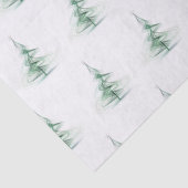 Minimalistisch dennenboompatroon Kerstmis Tissuepapier (Detail)