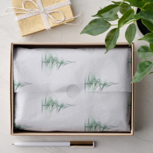 Minimalistisch dennenboompatroon Kerstmis Tissuepapier (Geschenk)