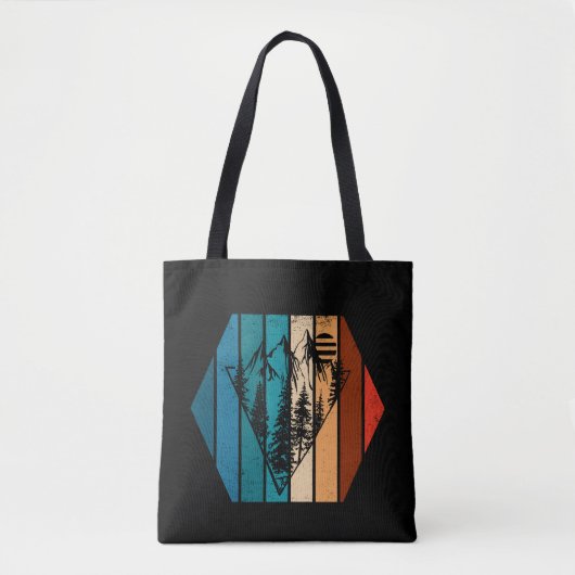 Minimalistisch dennenbos tote bag (Voorkant)