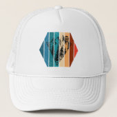 Minimalistisch dennenbos  trucker pet (Voorkant)