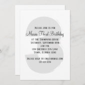 Minimalistisch derde geboorte Genderneutrale Kaart (Voorkant / Achterkant)