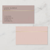 Minimalistisch design elegante  harmonische kleure visitekaartje (Voorkant / Achterkant)